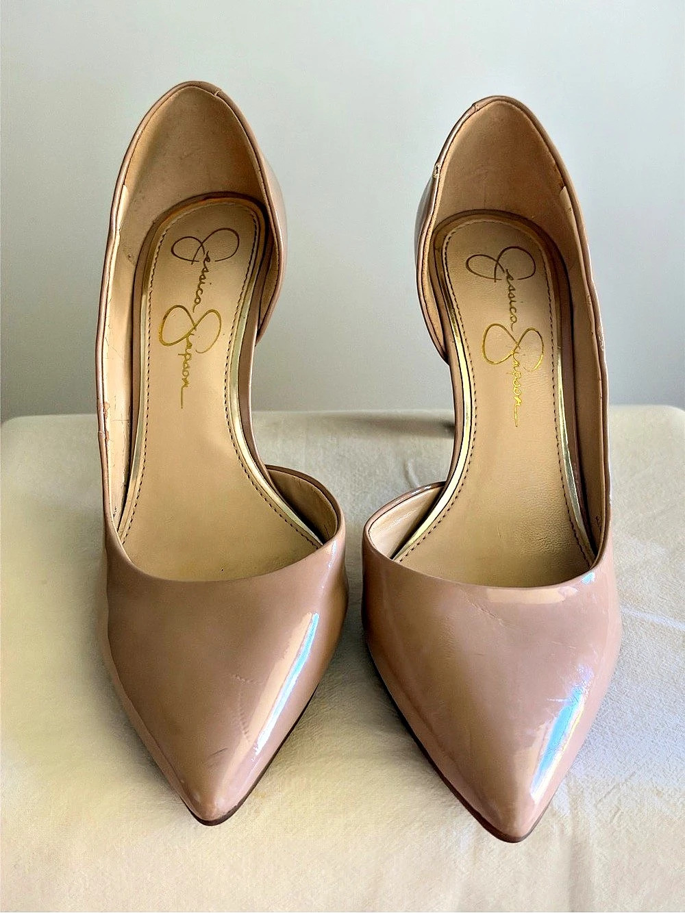 Jessica Simpson Prizma D'Orsay Pump Pointed-Toe Pink Heels